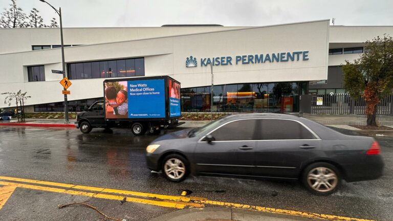 Enhancing Healthcare Visibility: Leveraging Digital Billboard Trucks advertising Kaiser Permanente's new Watts Medical Offices